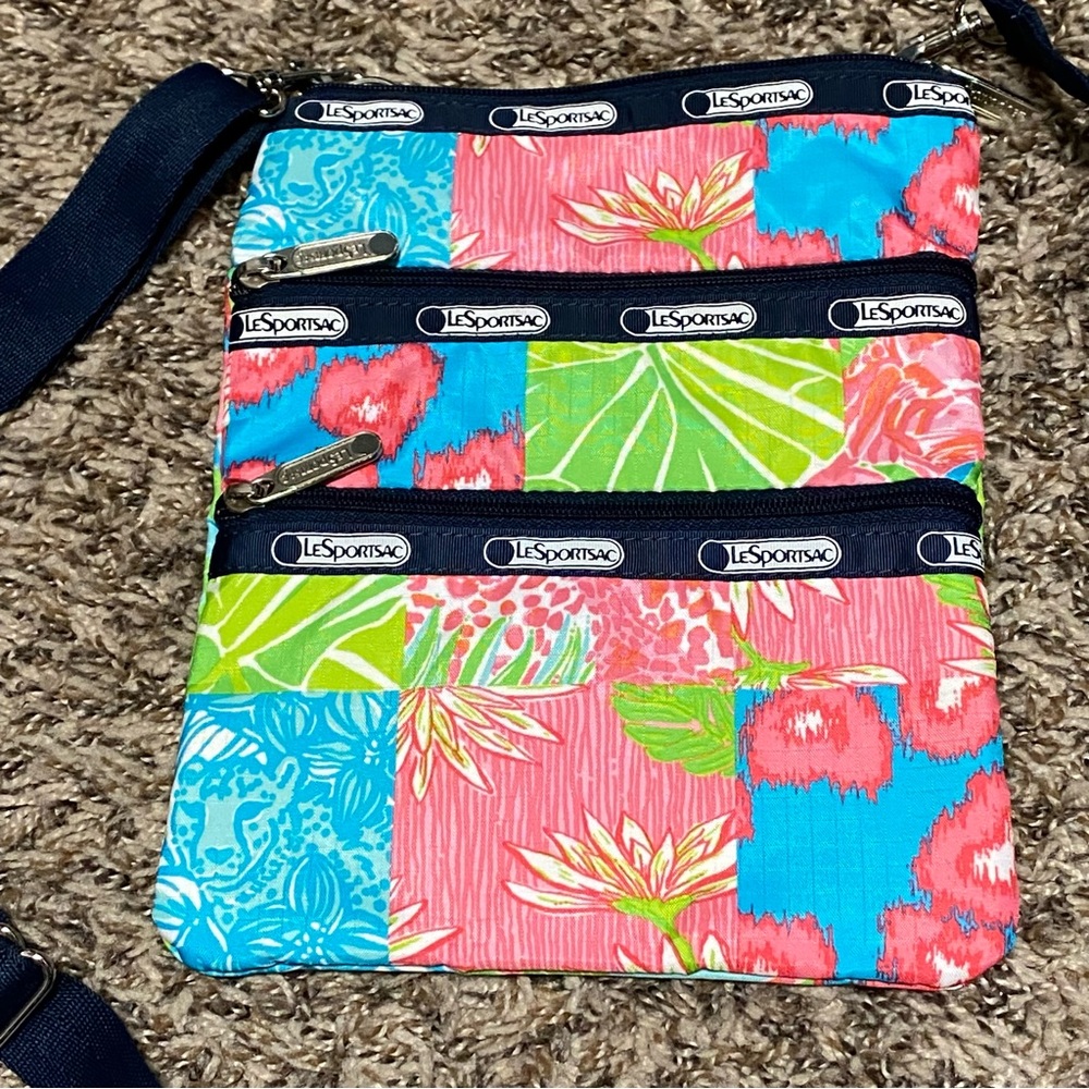Lilly Pulitzer Lesportsac Vintage Kasey Perfect Patch Crossbody Bag